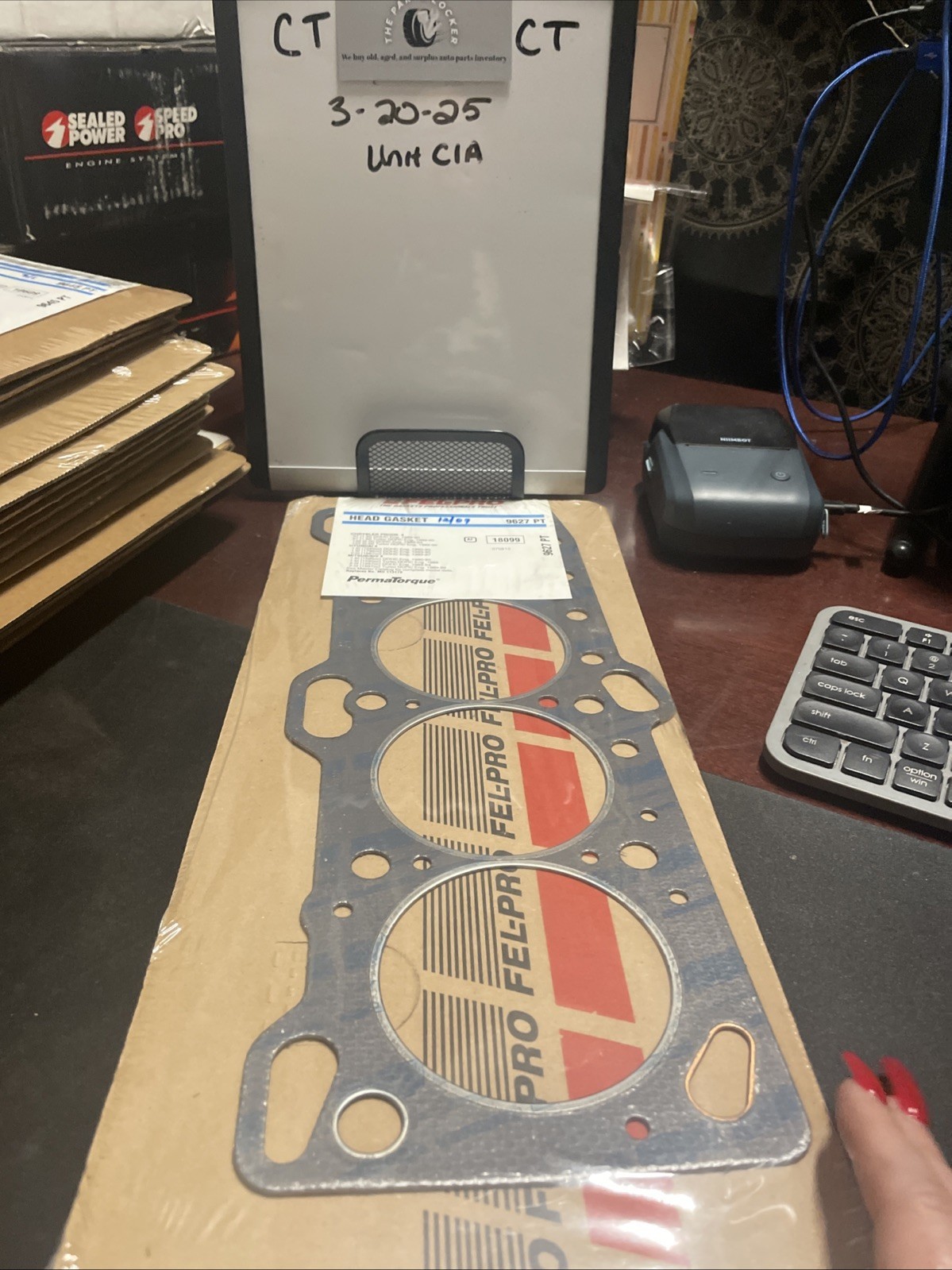 Engine Cylinder Head Gasket FELPRO 9627 PT