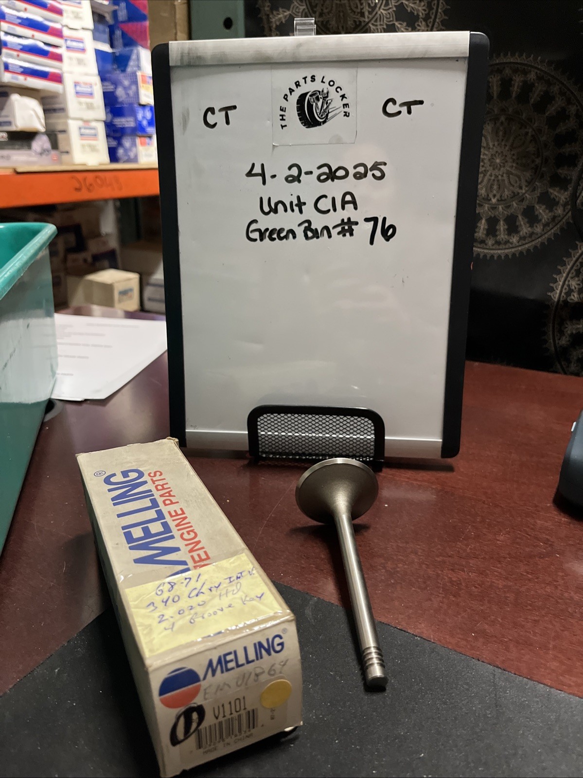 Engine Exhaust Valve-Stock Melling V1101 1 Per Purchase