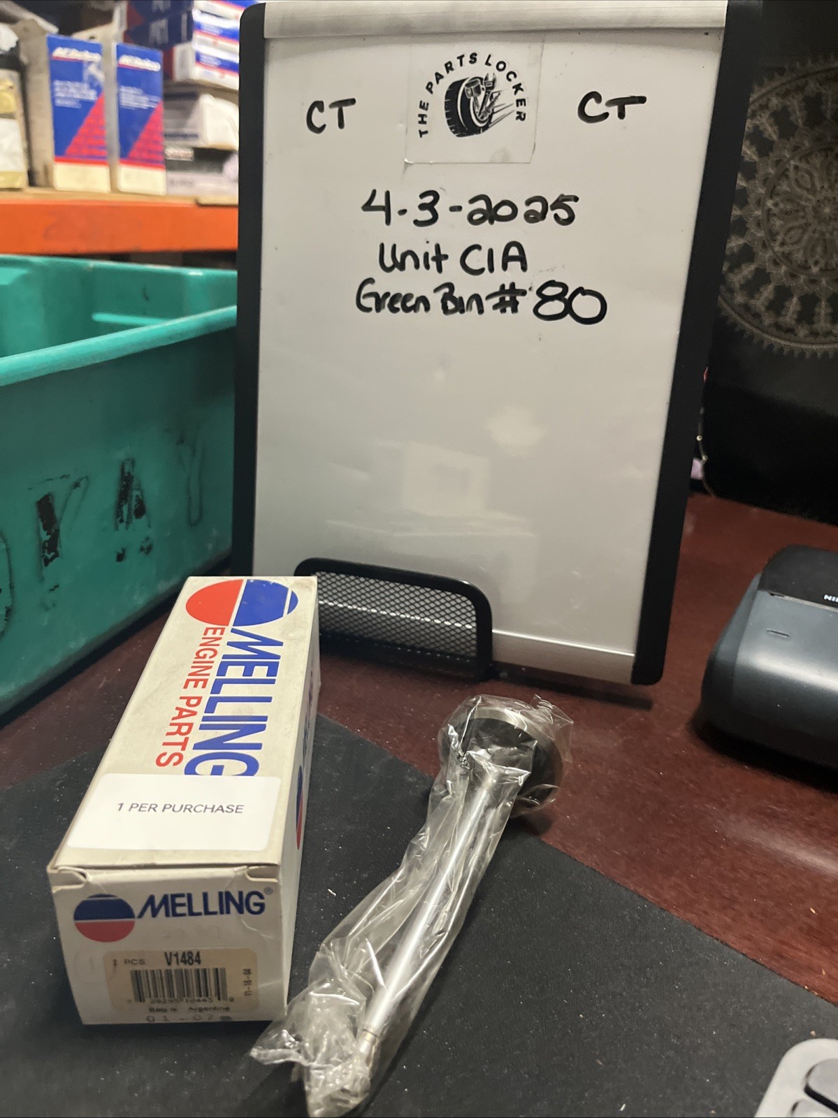 Engine Intake Valve-Stock Melling V1484 1 Per Purchase