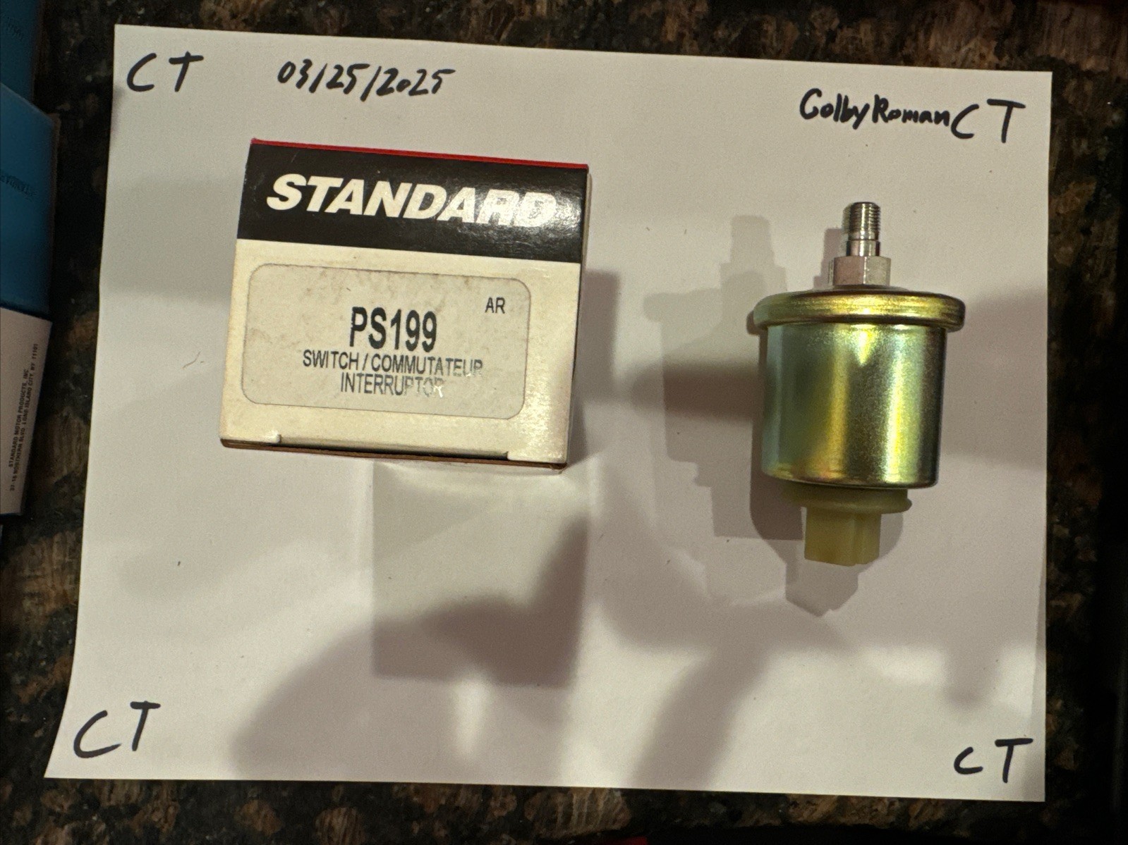 Engine Oil Pressure Switch Standard PS-199 - Image 3