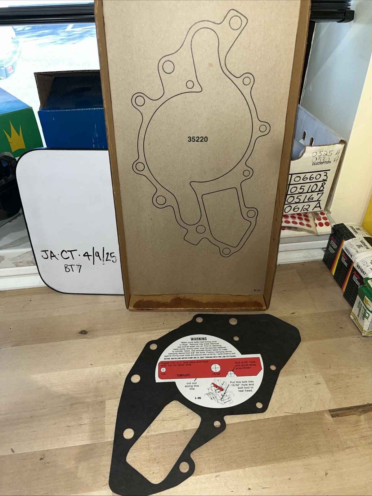 Engine Water Pump Gasket Fel-Pro 35220 - Image 3