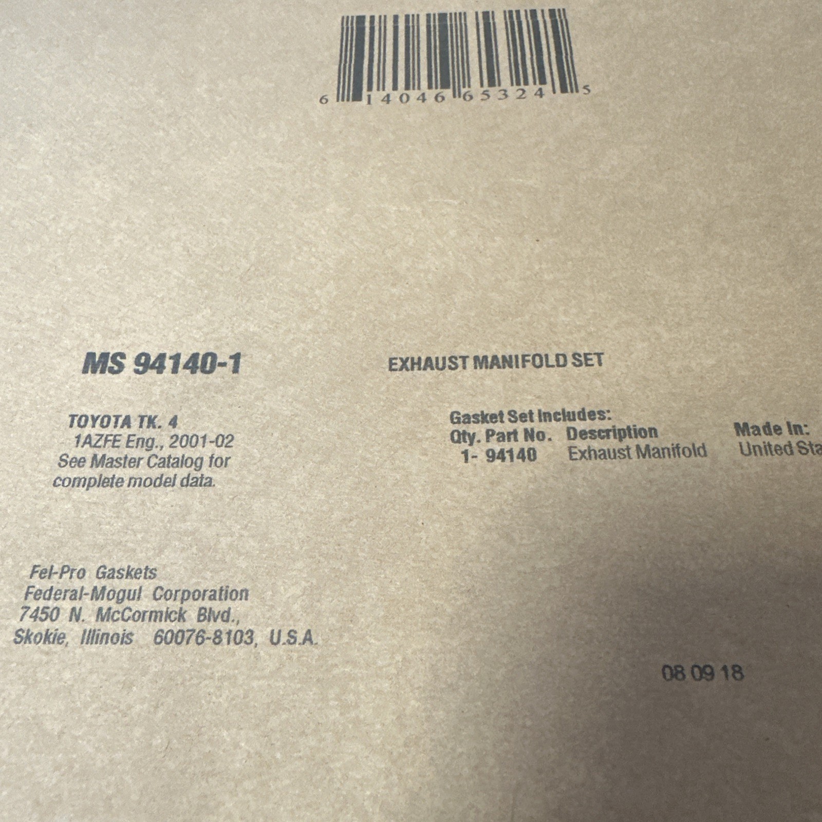 Exhaust Manifold Gasket Set Fel-Pro MS 94140-1 - Image 3