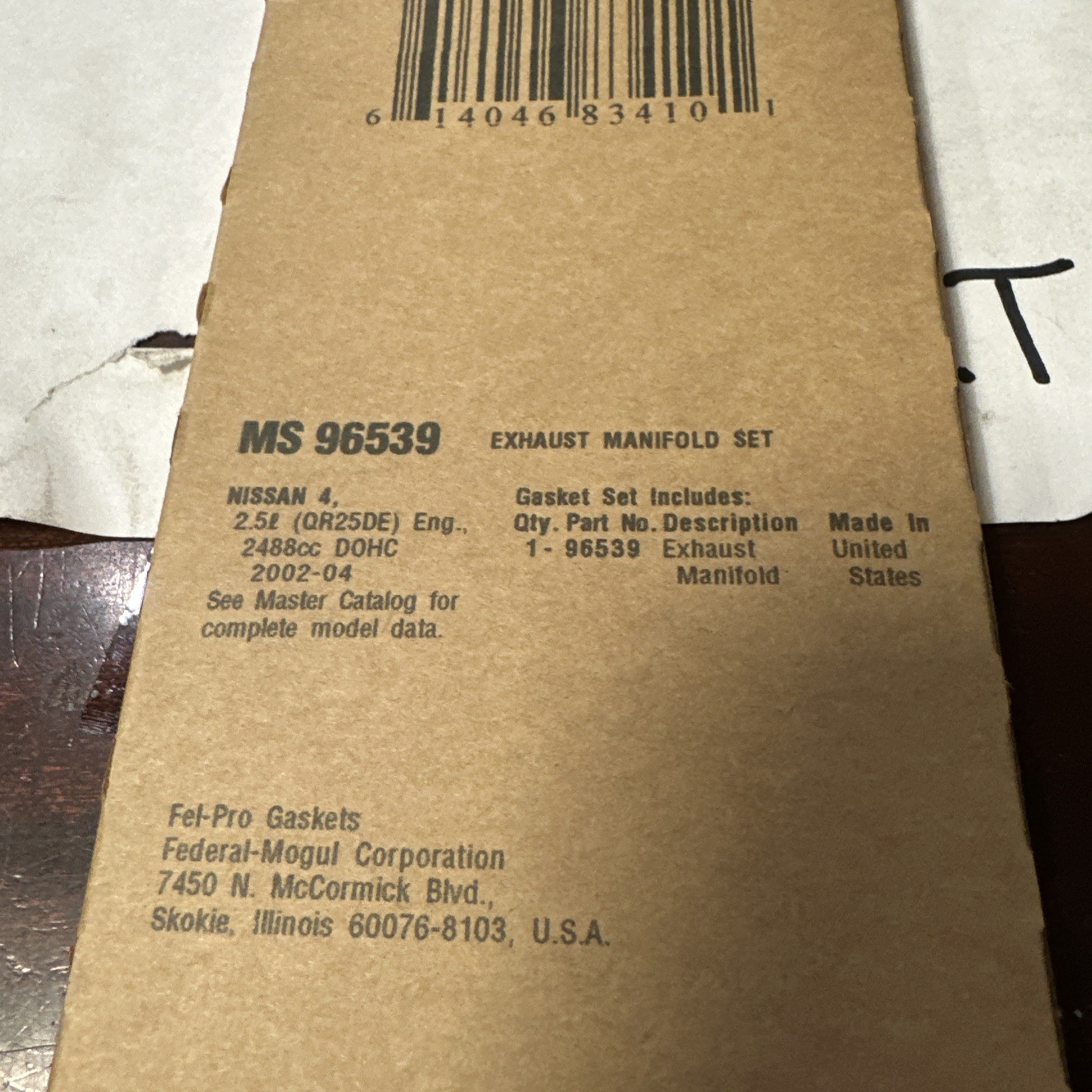 Exhaust Manifold Gasket Set Fel-Pro MS 96539 - Image 3