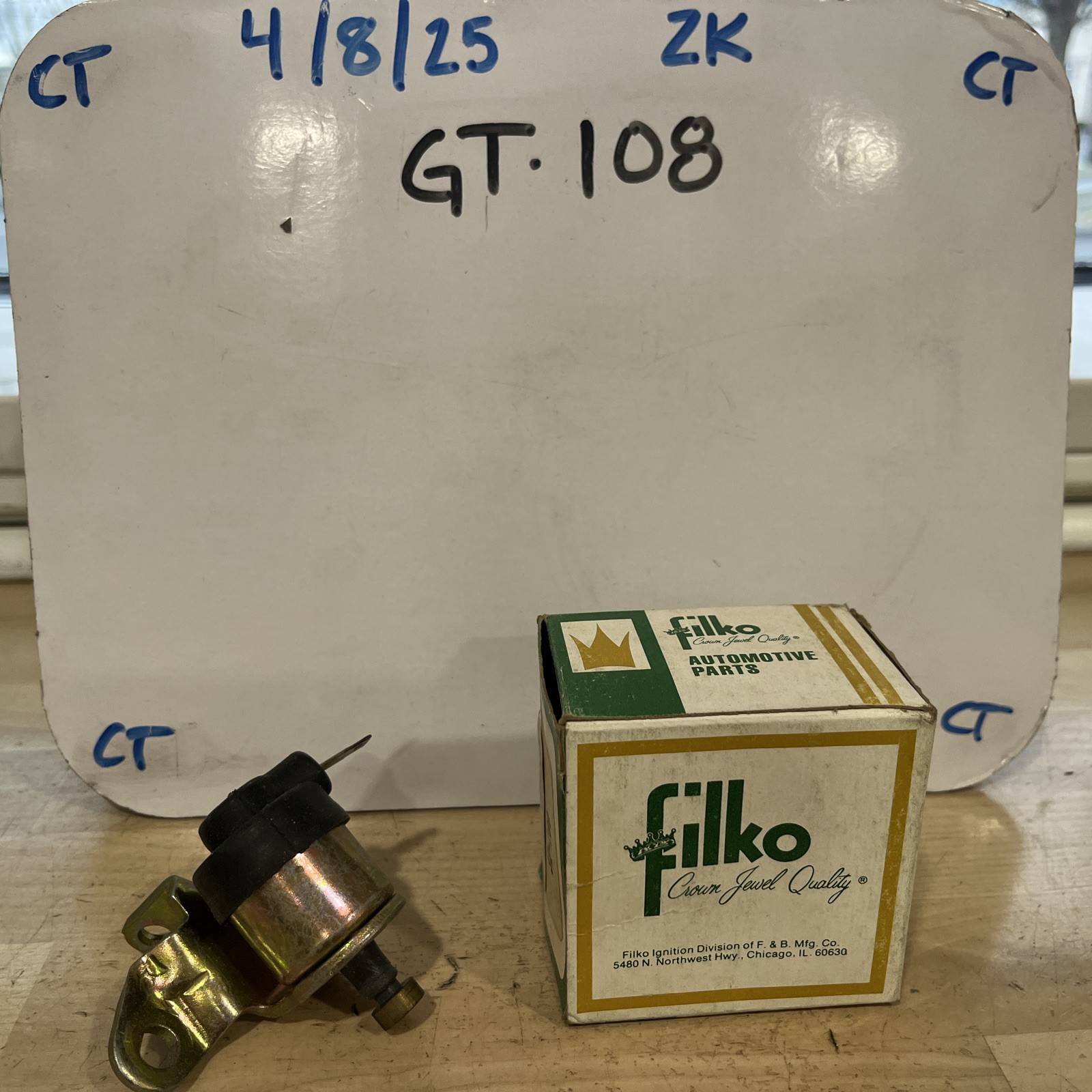 FILKO 32-1100 Carburetor Solenoid Fits Chevrolet 1973-77 (Alt. 779-1900)