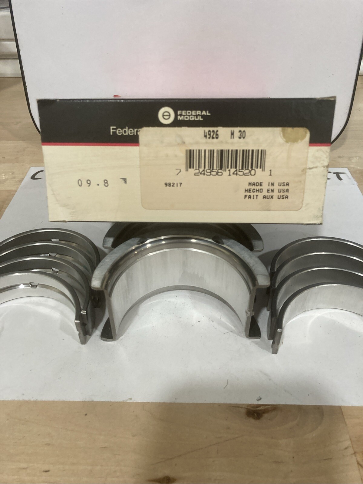 Federal Mogul Engine Crankshaft Main Bearing Set 4926 M30 - Image 3