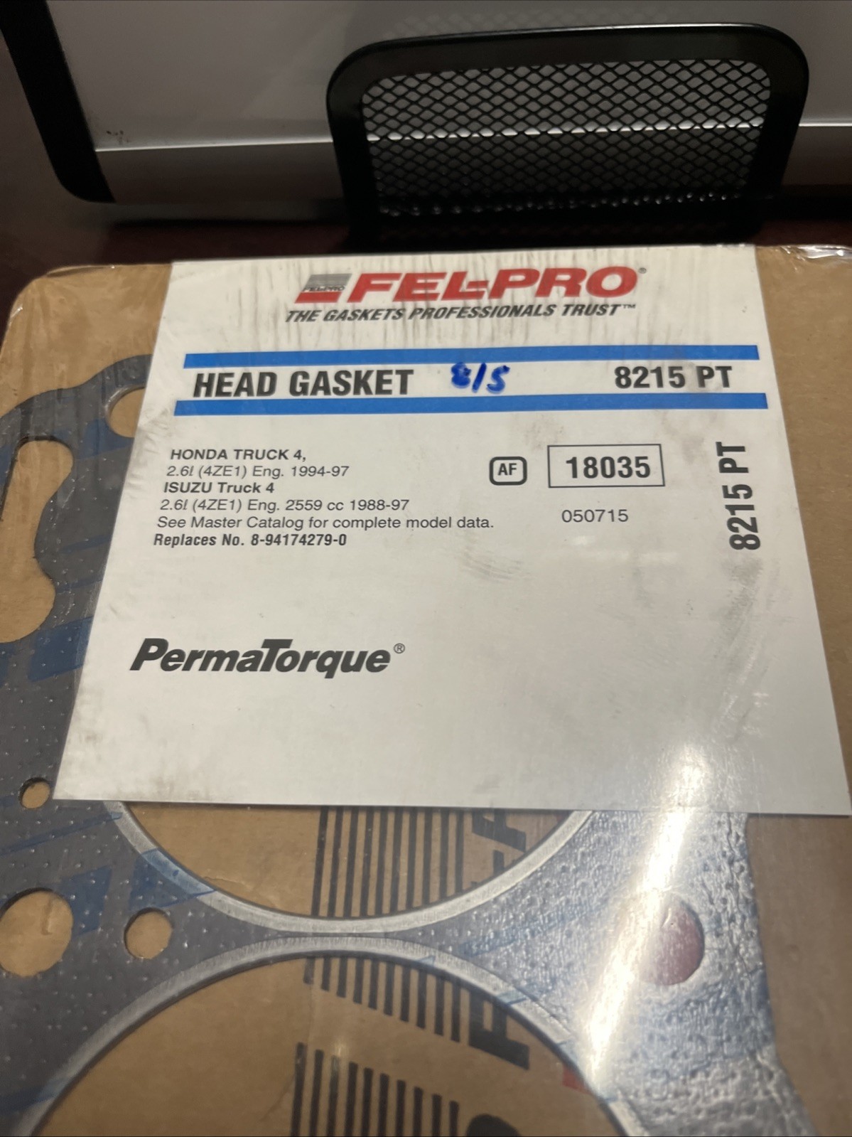 Fel-Pro 8215 PT Cylinder Head Gasket For Select 88-97 Honda Isuzu Models - Image 3
