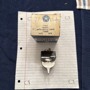 Fits 69 70 71 C-Body Windshield Wiper Washer Switch NOS PN#2932872