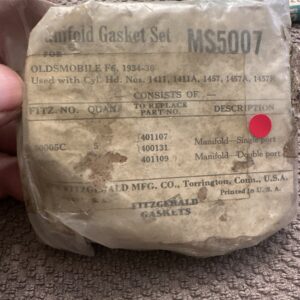 Fitzgerald Manifold Gasket Set Ms5007 1934-1936 Oldsmobile F6
