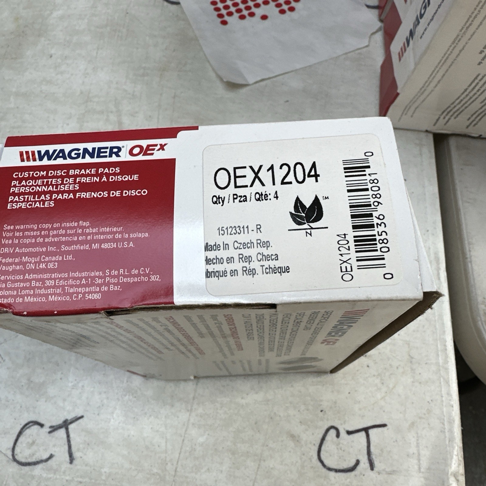 For Mini Cooper 2002-2015 Wagner OEX1204 OEX Ceramic Front Disc Brake Pads - Image 3