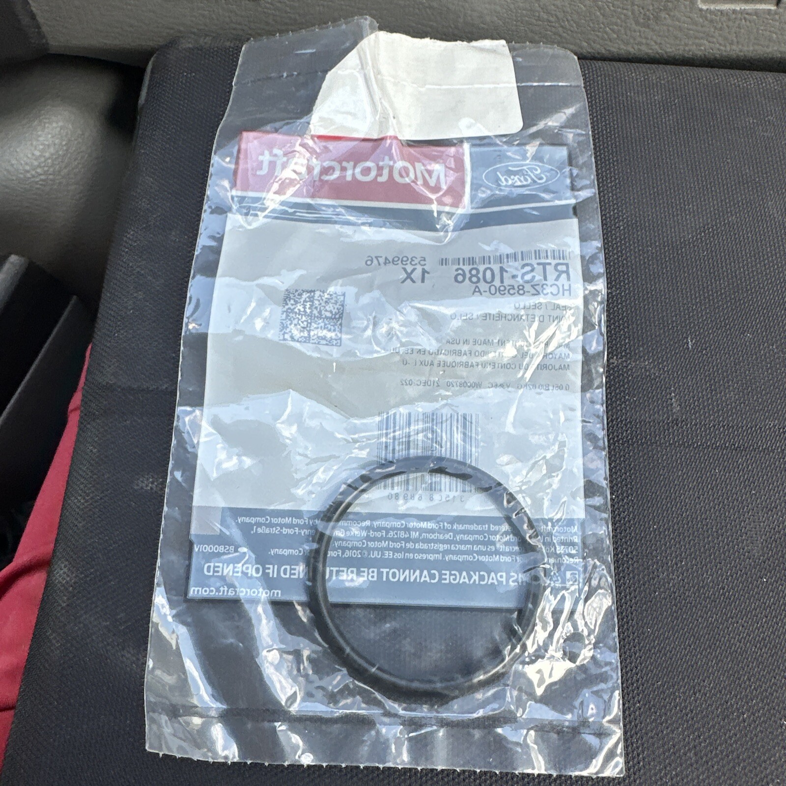 Ford HC3Z-8590-A Radiator O-Ring Coolant Hose Line Seal Genuine OEM New Upper Lo - Image 3