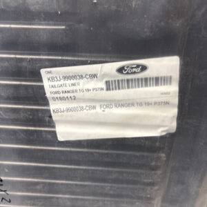 Ford Ranger 2019-2023 Black Tailgate Bed Liner KB3J-9900038-CBW