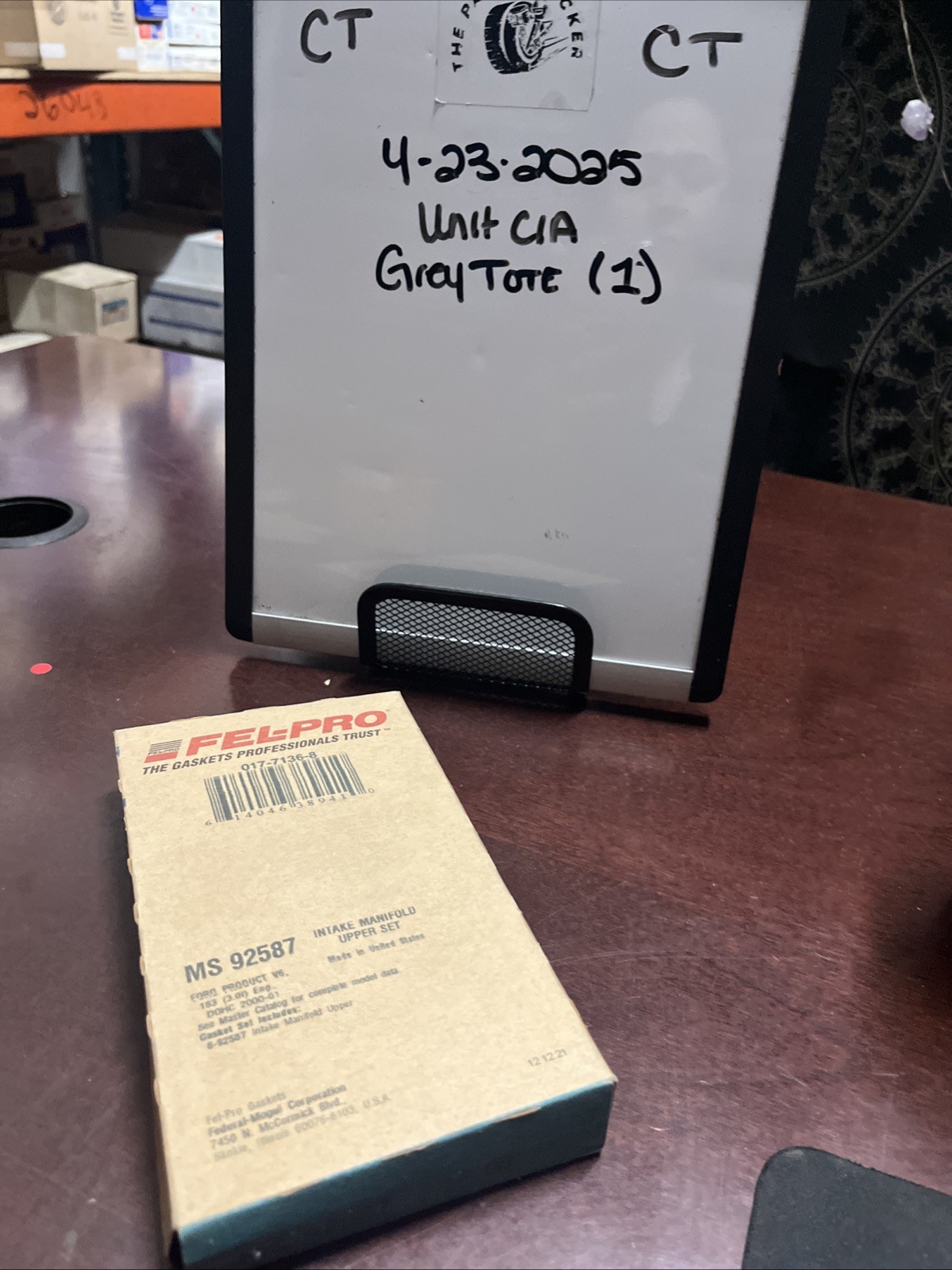 Fuel Injection Plenum Gasket Set Fel-Pro MS 92587