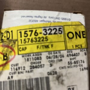 Fuel Tank Cap ACDelco GT225 / GM 15763225 (NOS)