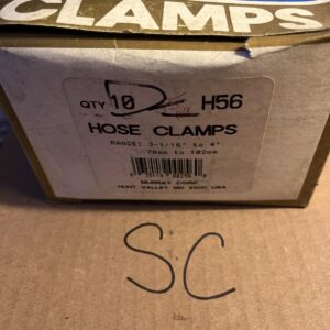 GOLD SEAL CLAMPS, H56, HOSE CLAMP 3-1/16” To 4” NOS, Box Of 10