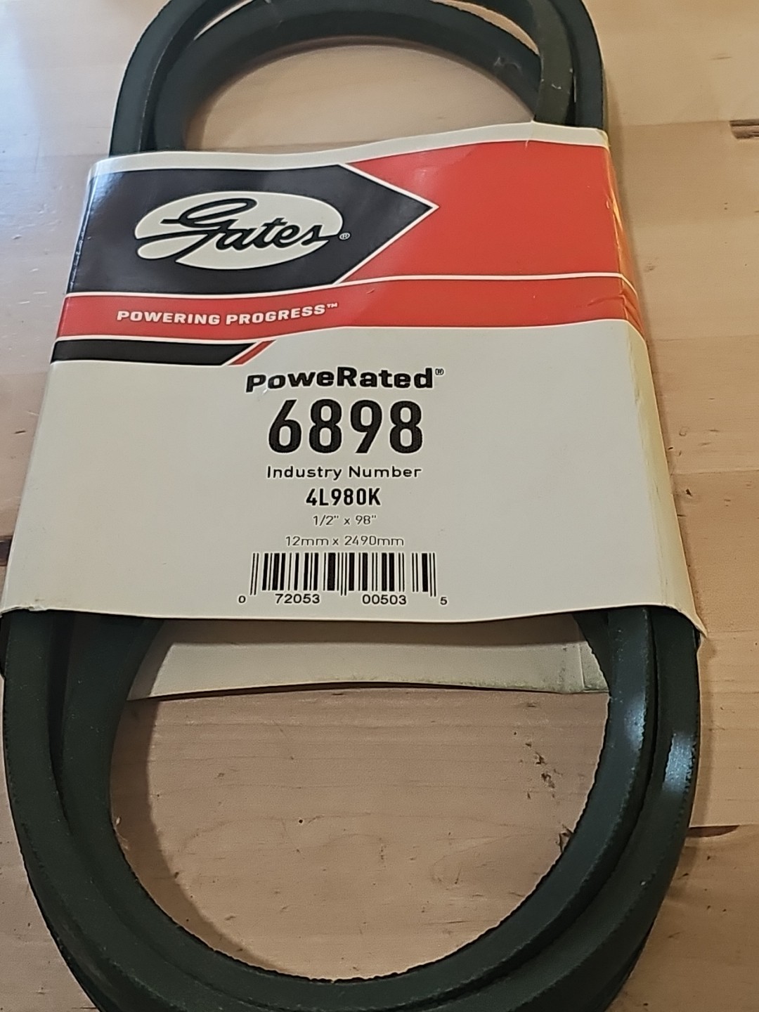 Gates 6898 Accessory Drive Belt Powe Rated Fhp Medium Horse Power V Belt - Image 3