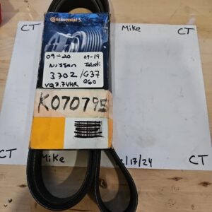 Gates K070795 Serpentine Belt For 08-20 VQ37VHR NISSAN/INFINITI