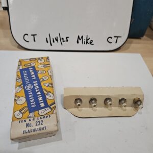 General Electric 222 GE Miniature Lamps Light bulbs (One Pack of 10) NOS