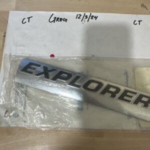 Genuine 2006 Explorer Logo Emblem Badge Name Plate Chrome Black 6L2Z-7842528-A