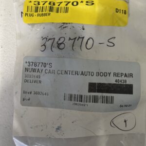 Genuine Ford -378770-S Plug - Rubber, 1980-2019