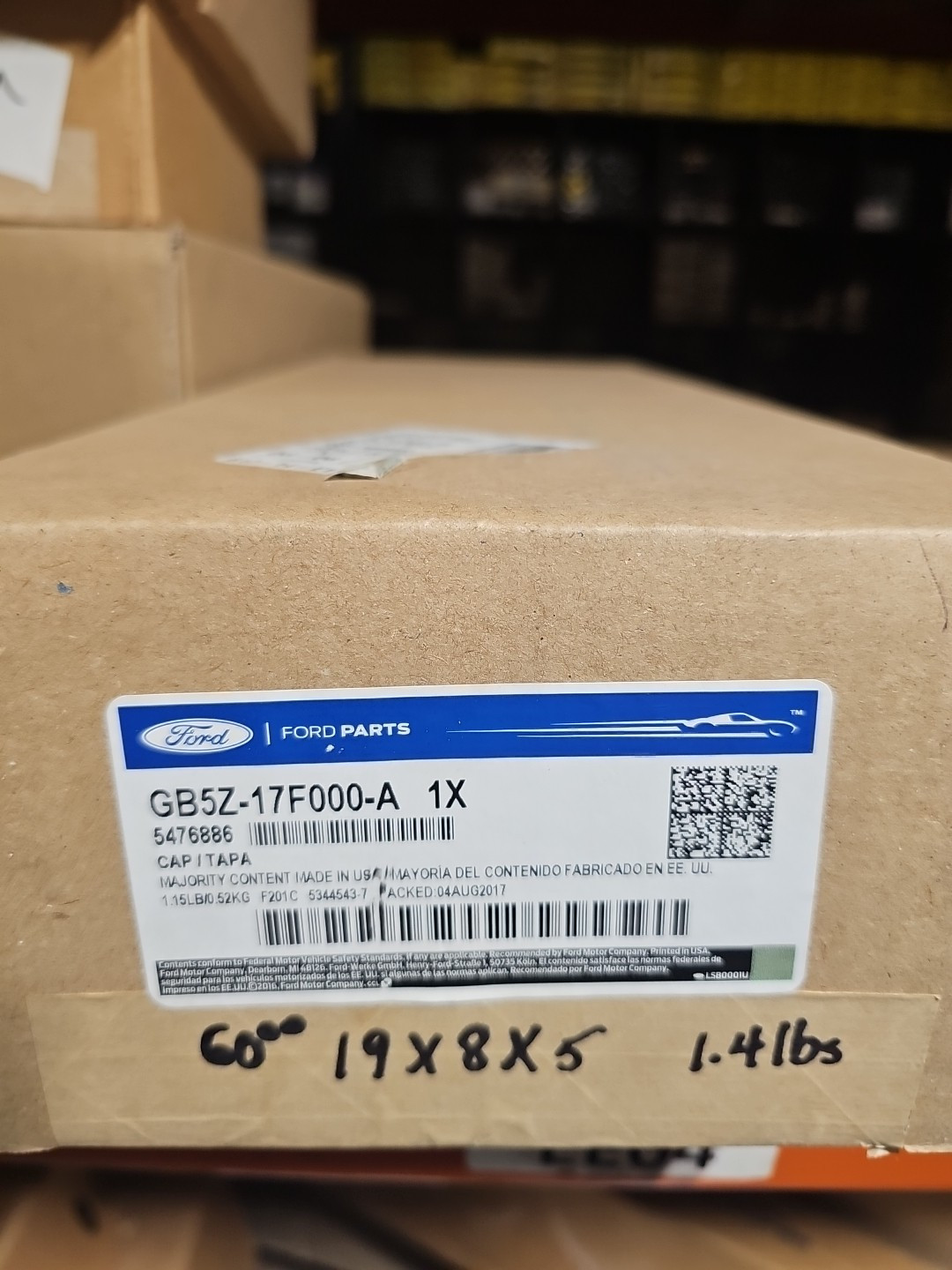 Genuine Ford Cap GB5Z-17F000-A