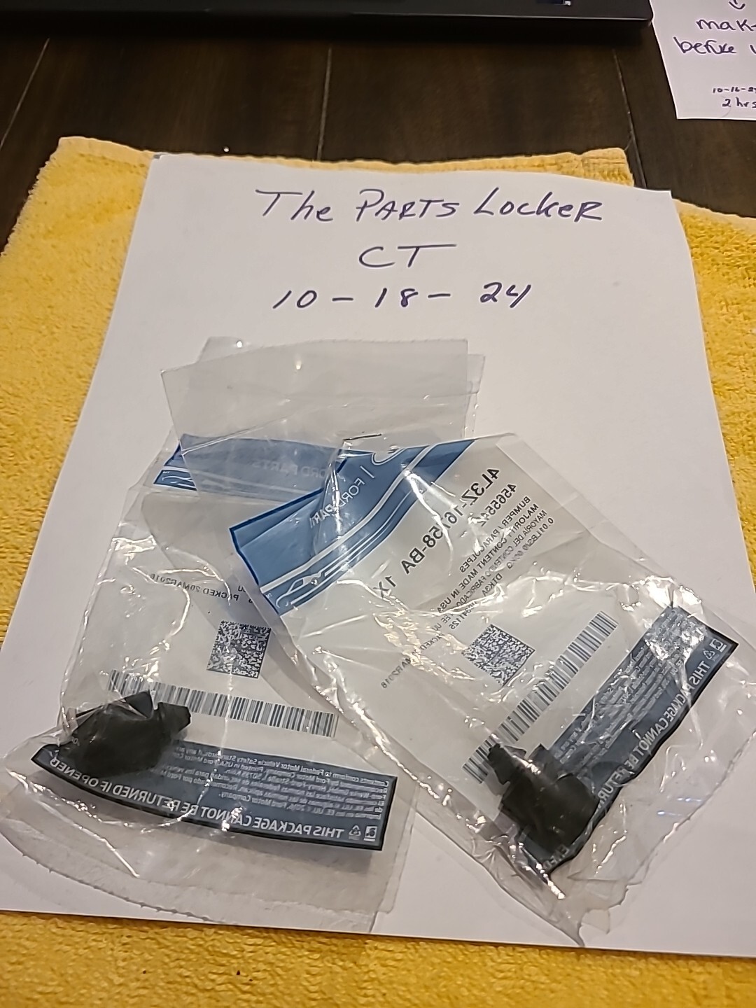 Genuine Ford Hood Bumper 4L3Z-16758-BA - Image 3