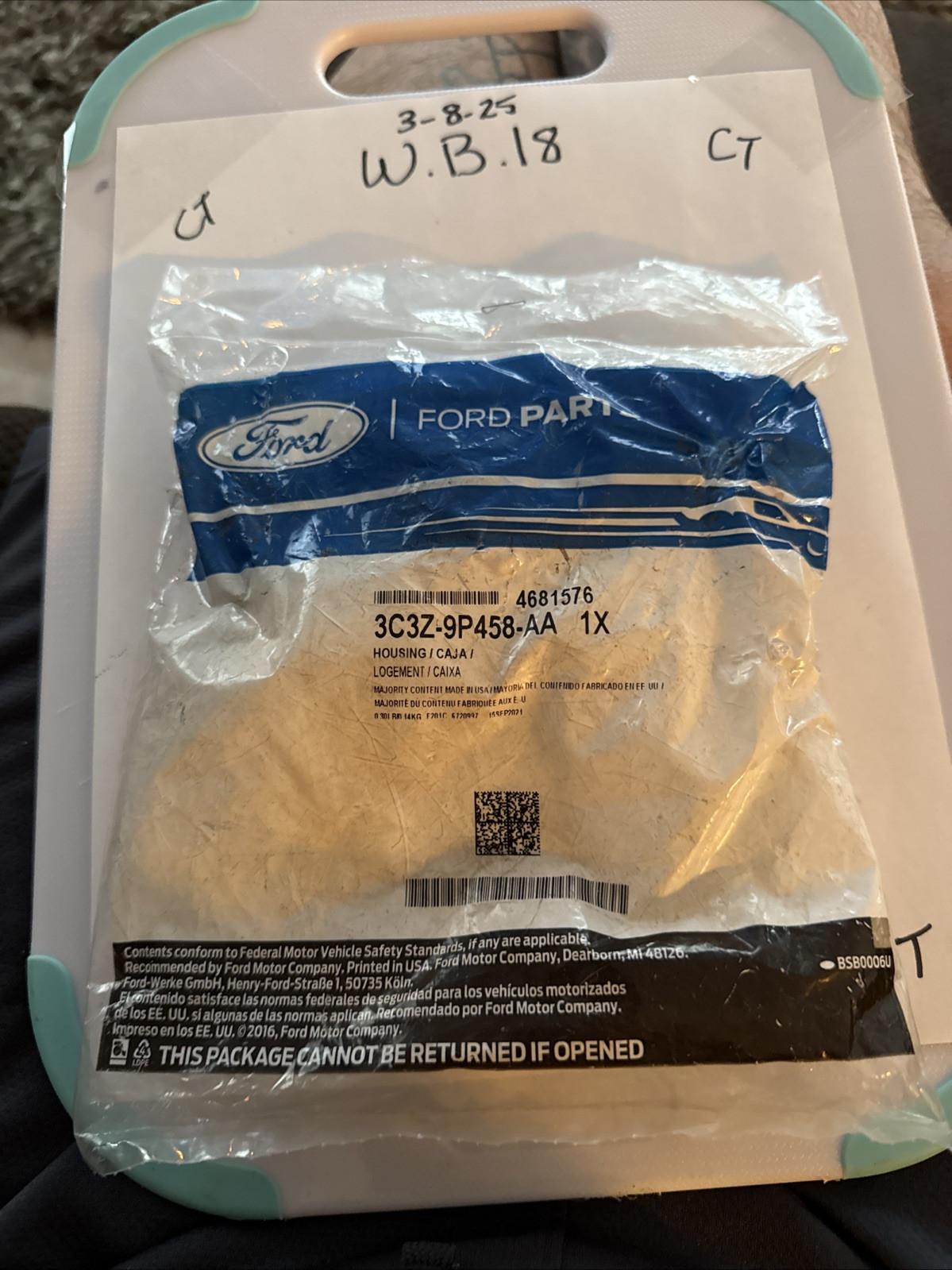 Genuine Ford Housing OEM 3C3Z9P458AA