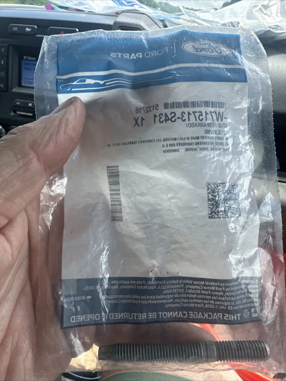 Genuine Ford Manifold Stud -W715713-S431 Ford Oem - Image 3