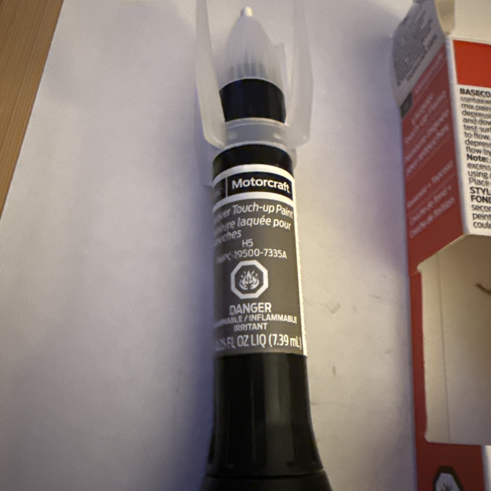 Genuine Ford Motorcraft Touch Up Paint Bottle Caribou Brown H5 7335 & Clear Coat - Image 3