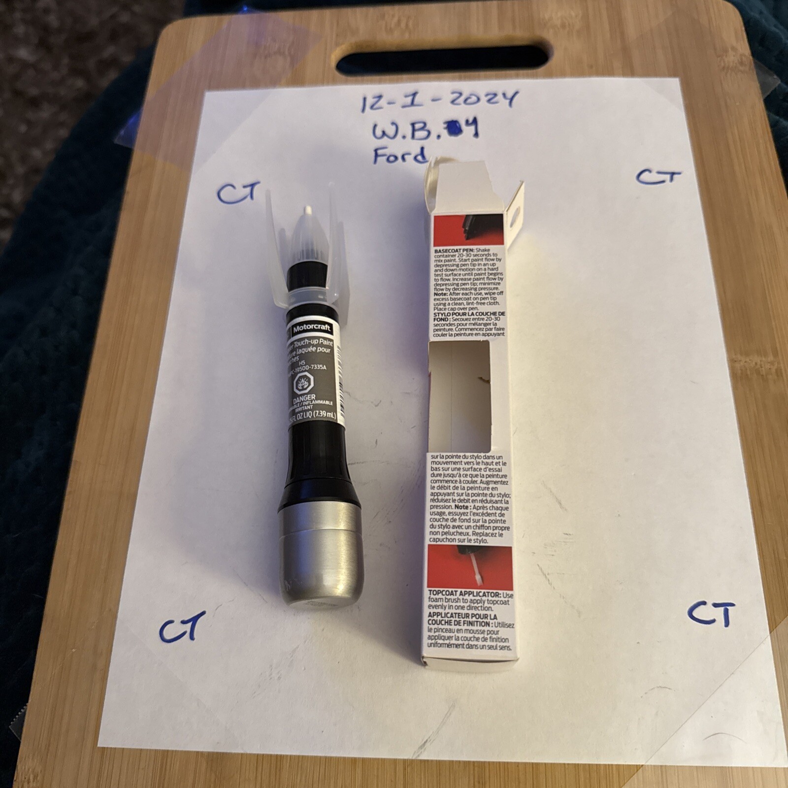 Genuine Ford Motorcraft Touch Up Paint Bottle Caribou Brown H5 7335 & Clear Coat