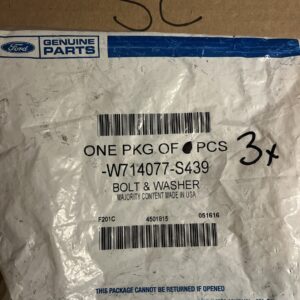 Genuine Ford OE Bolt And Washer Asy - Hex.Head W714077-S439 (3pack)