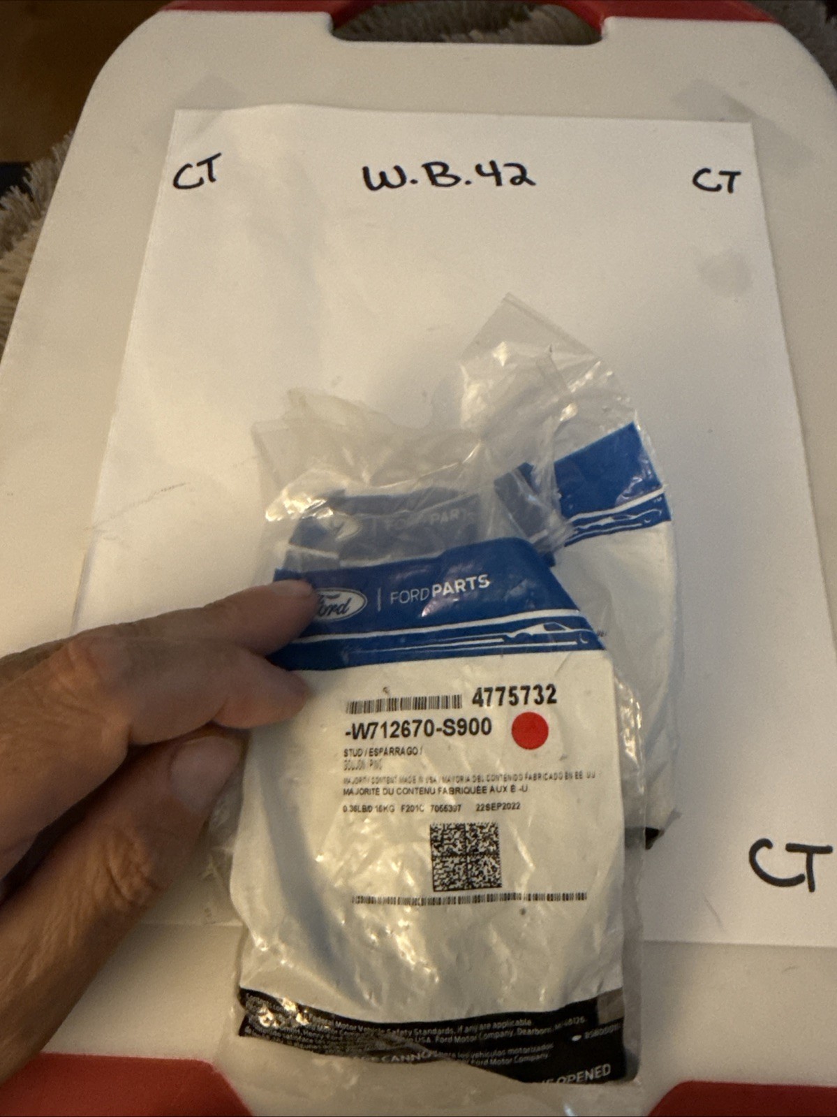 Genuine Ford OE Stud W712670S900