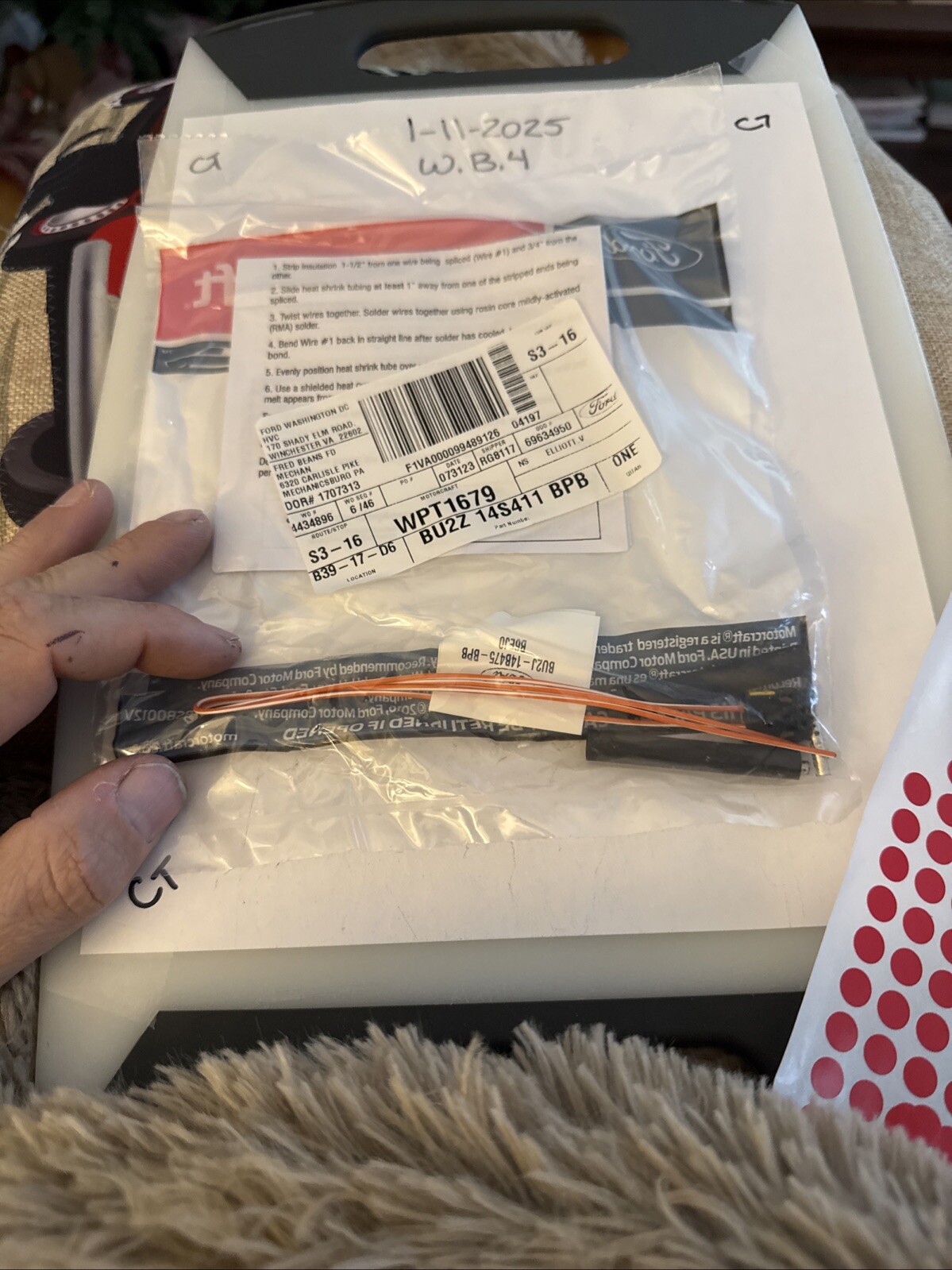 Genuine Ford OE Wire Asy WPT-1679 - Image 3