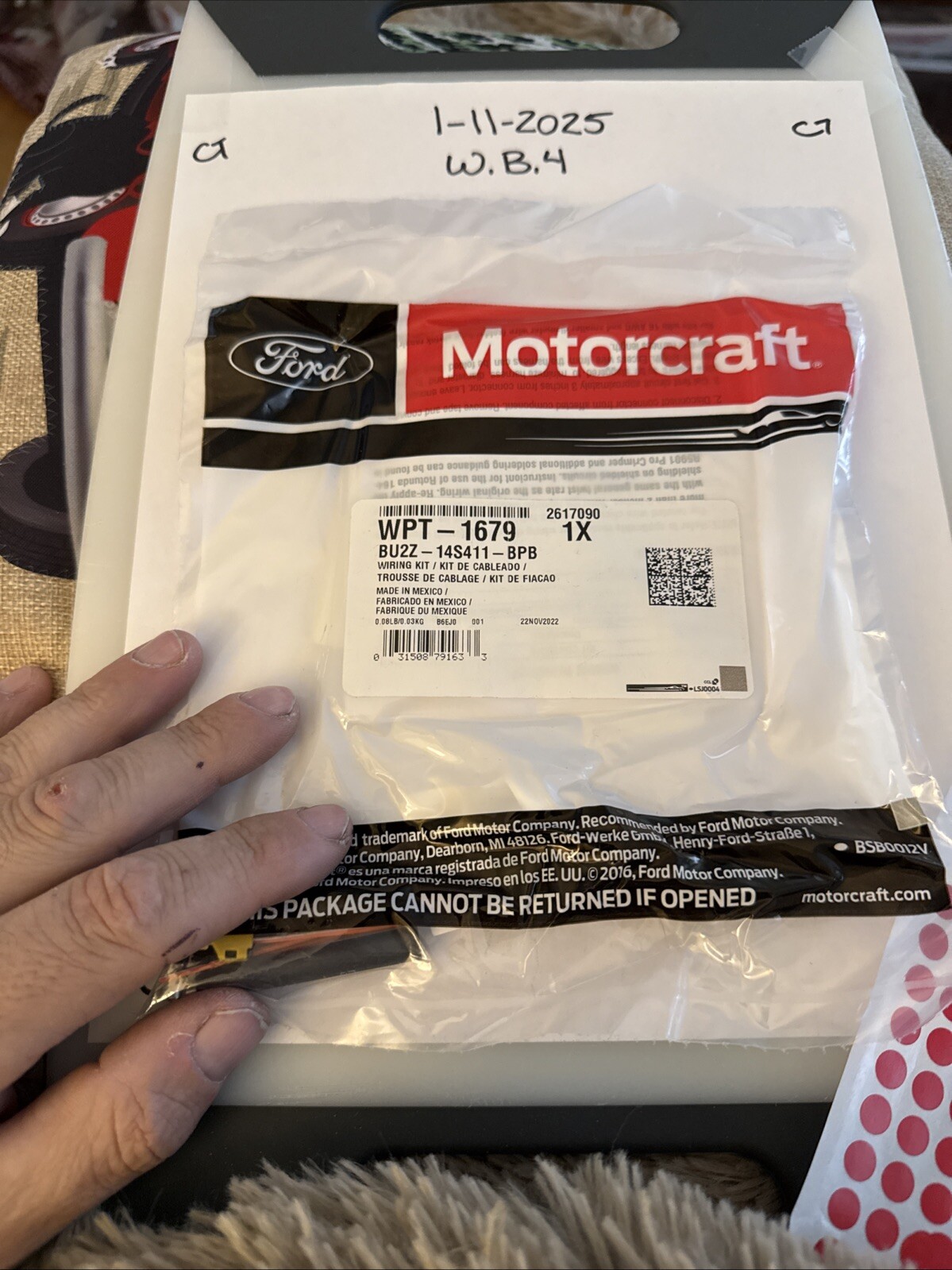 Genuine Ford OE Wire Asy WPT-1679