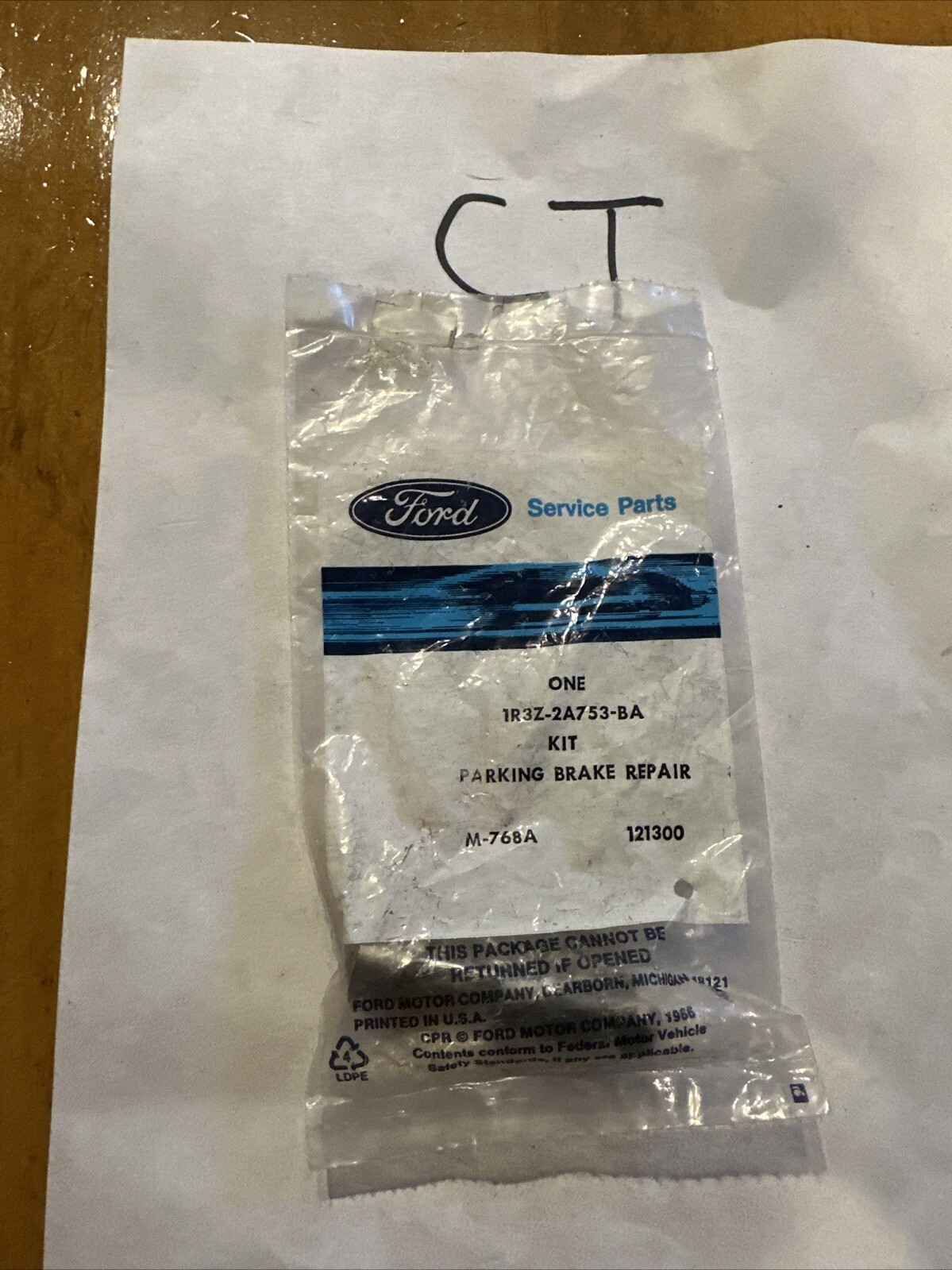 Genuine Ford Parking Brake Repair Kit Rear E-Brake OE 1R3Z2A753BA