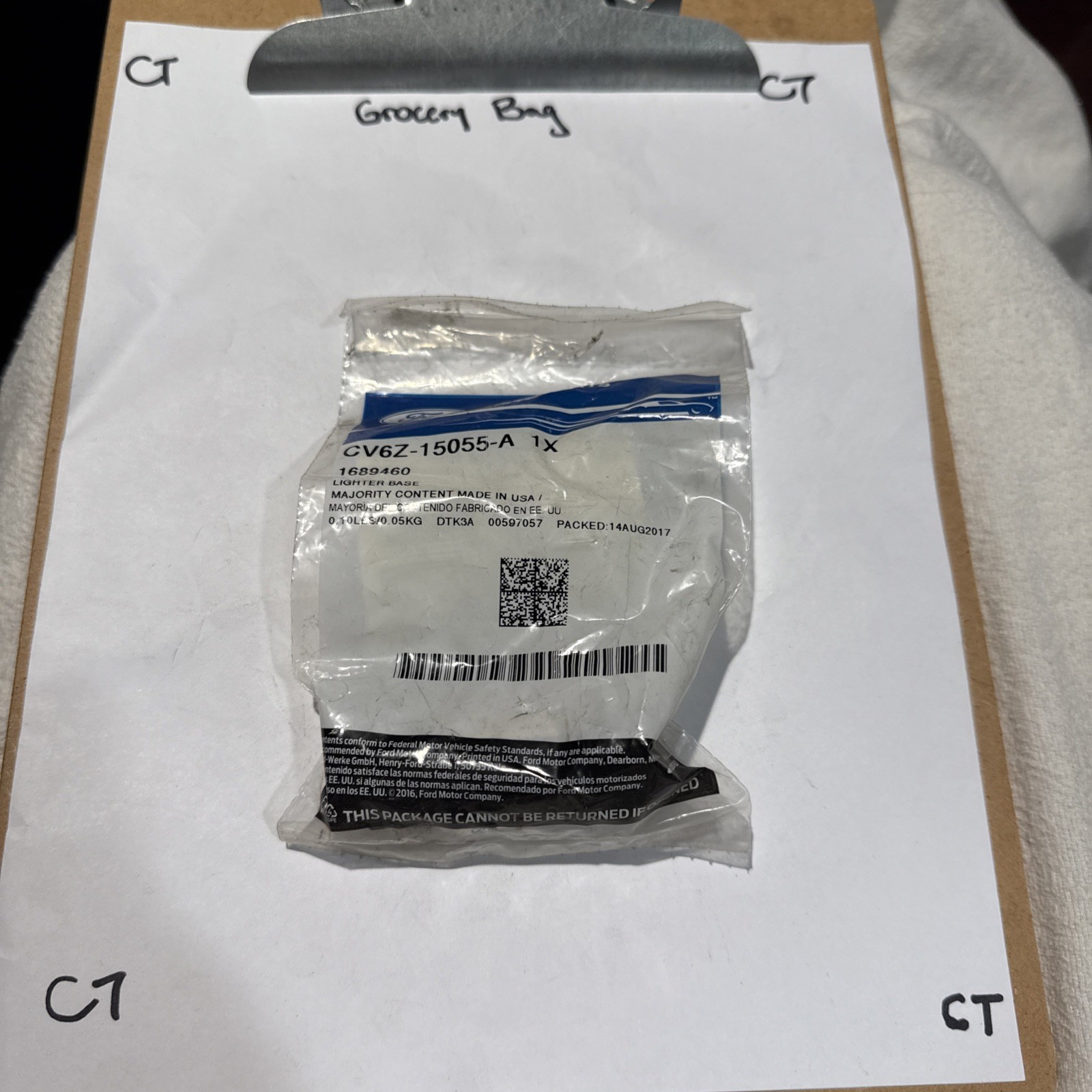 Genuine Ford Socket CV6Z-15055-A