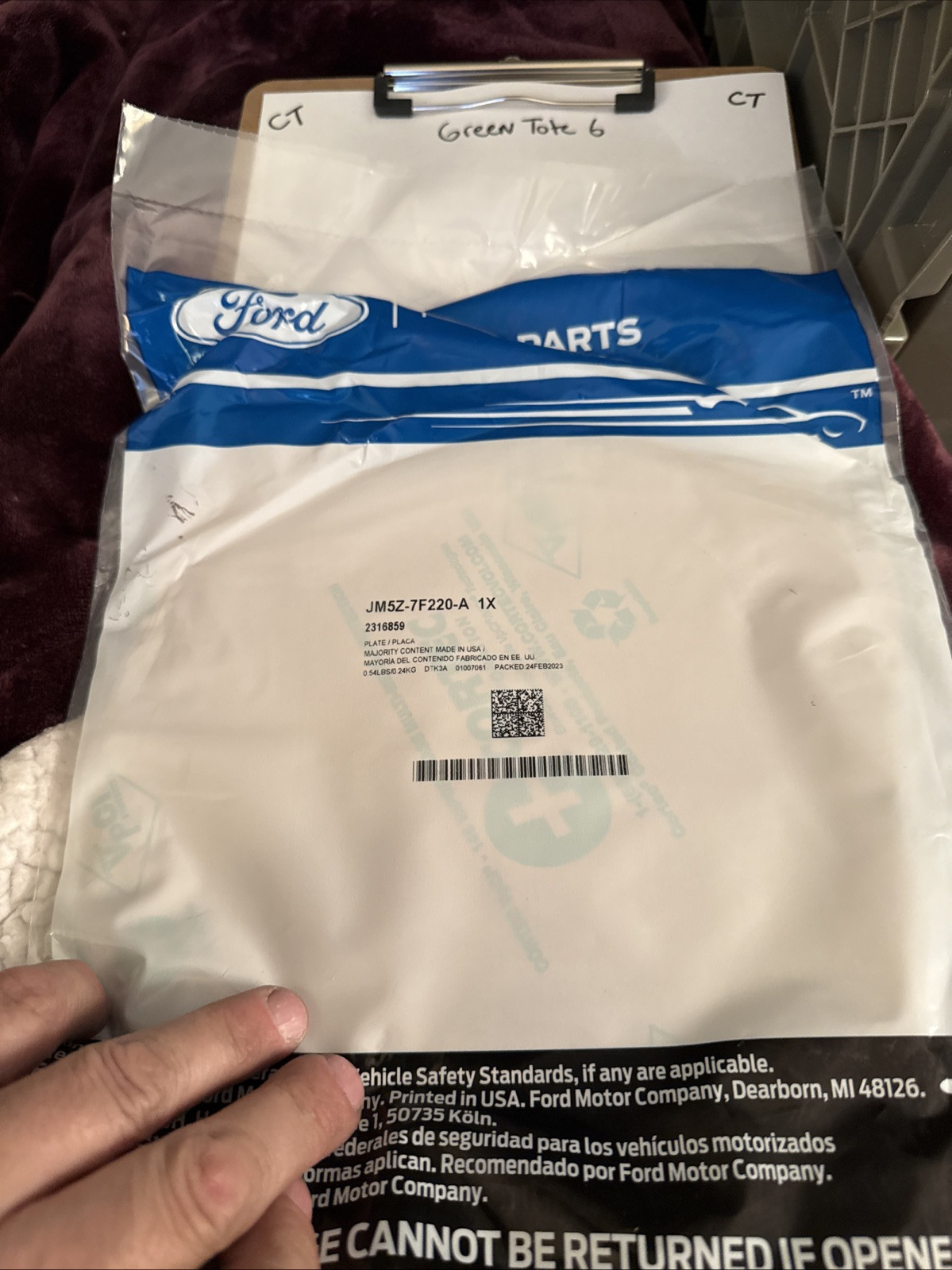 Genuine Ford Transmission Clutch Friction Plate JM5Z-7F220-A