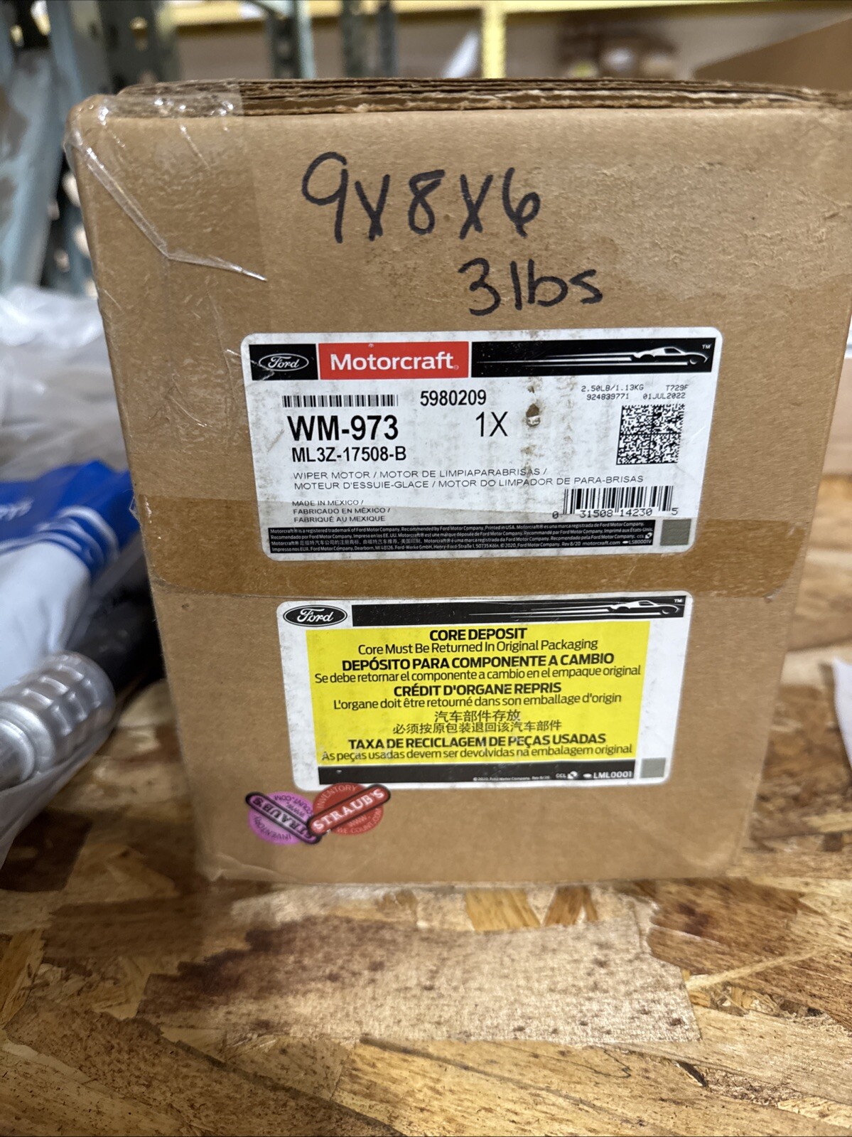 Genuine Ford Wiper Motor ML3Z-17508-B