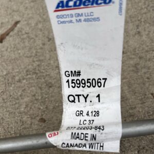 Genuine GM 1996-2000 Chevrolet GMC LS Auxiliary Fluid Cooler Upper Line 15995067