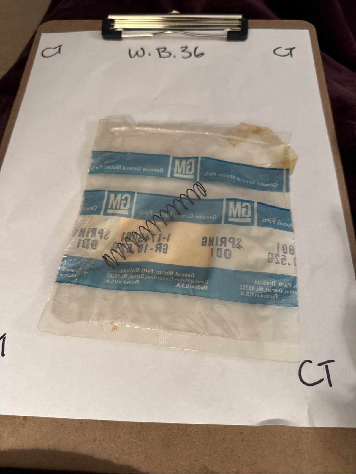 Genuine GM 20212750 Outside Door Handle Spring - Image 3