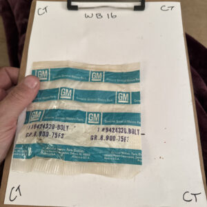 Genuine GM .375 x 16 x 1 in Bolt 9424320