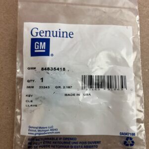 Genuine GM Door Lock and Ignition Lock Key 84835418