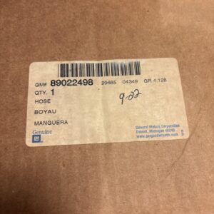 Genuine GM OEM 89022498 Hose Trans Fluid Cooler Upper NOS