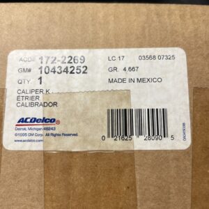 Genuine GM OEM ACDelco 10434252 / 172-2269 Caliper Asm Front Brake 2001-2007 NOS
