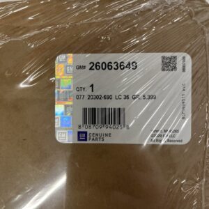 Genuine GM OEM Rear Axle Housing Cover Gasket, 26063649