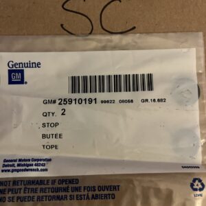 Genuine GM Stop F/Seat Adjuster 25910191