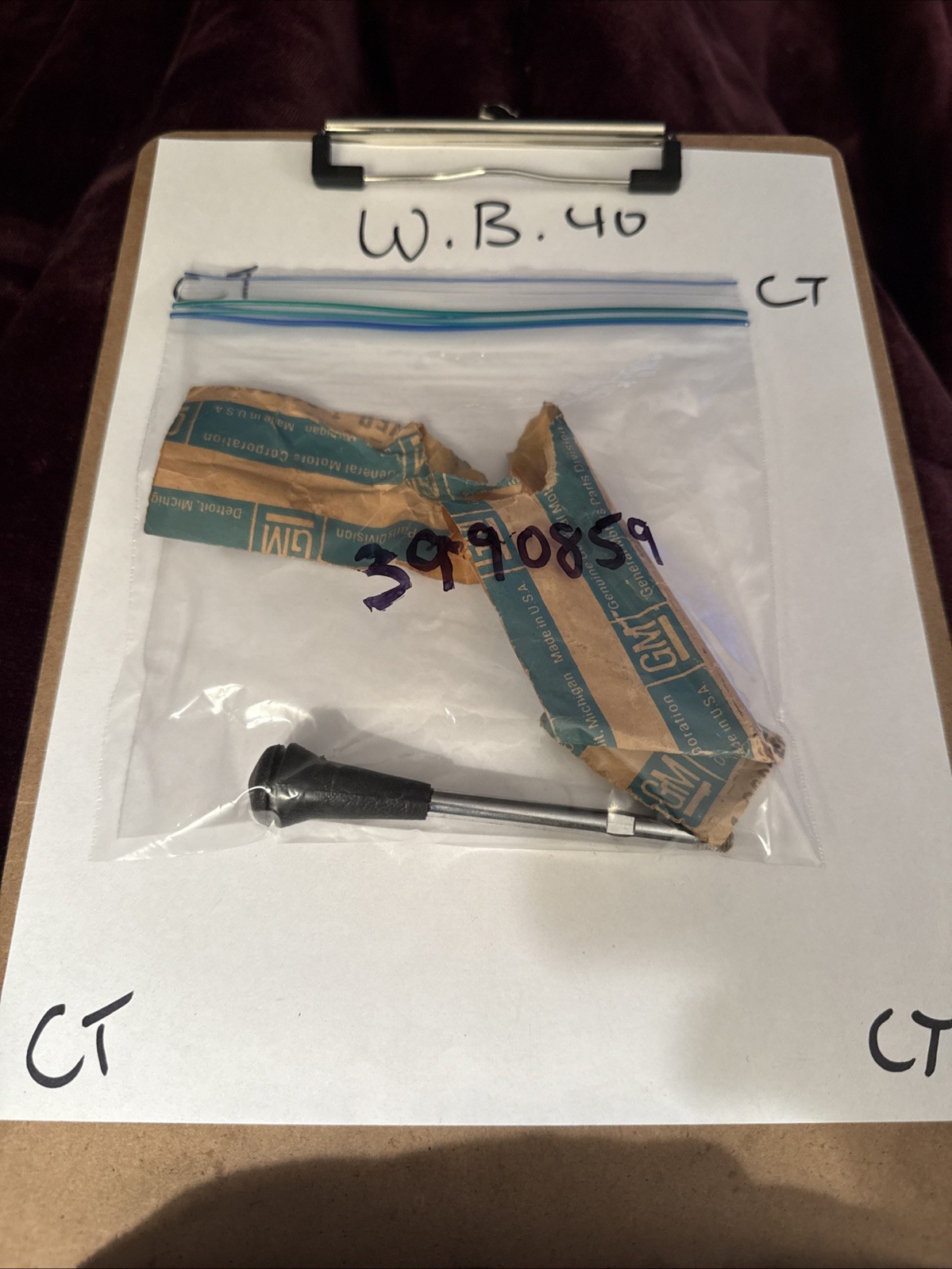 Genuine Gm 1969-1986 CORVETTE STEERING COLUMN TILT LEVER NEW 3990859 NOS OEM - Image 3