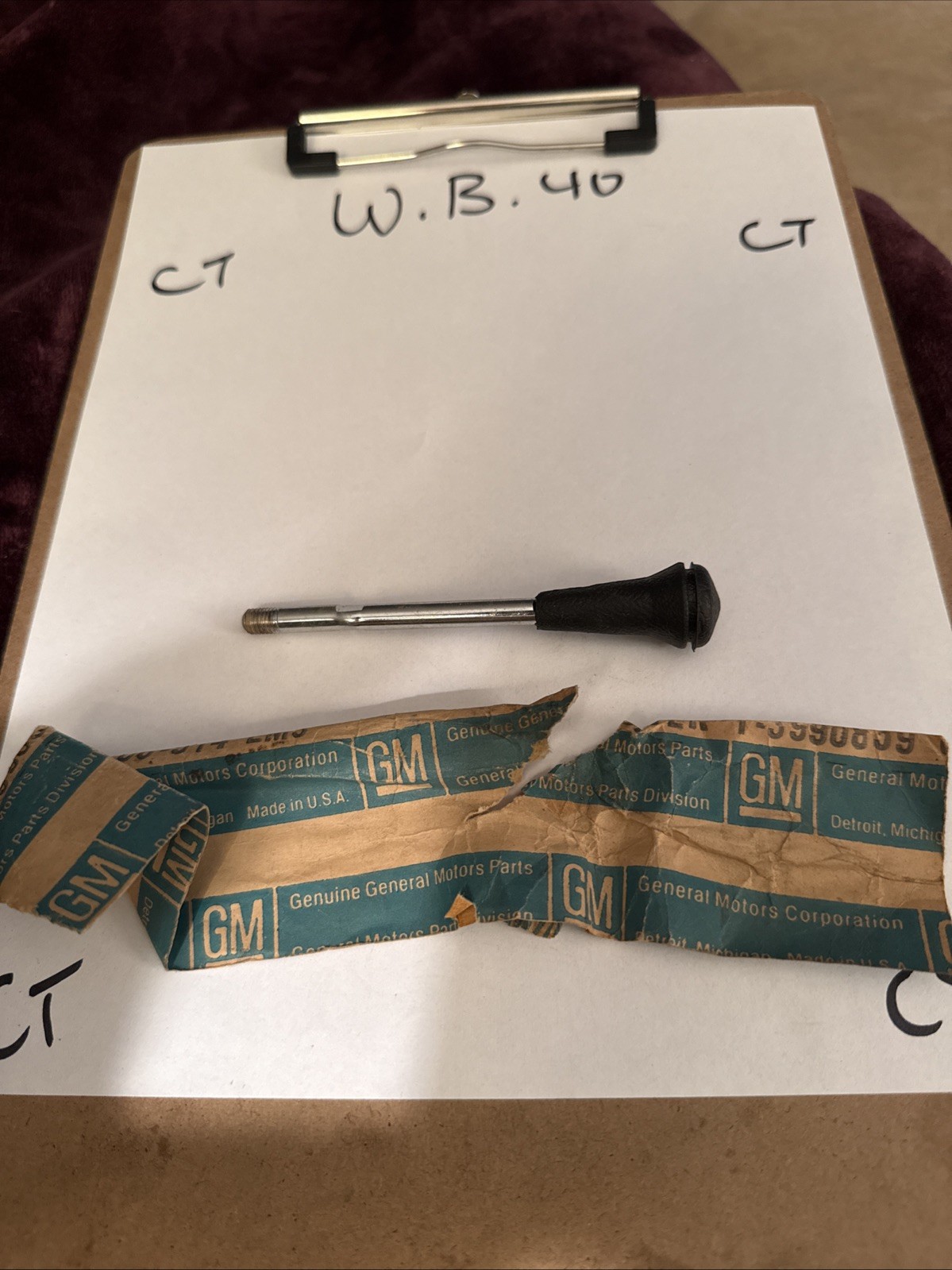 Genuine Gm 1969-1986 CORVETTE STEERING COLUMN TILT LEVER NEW 3990859 NOS OEM