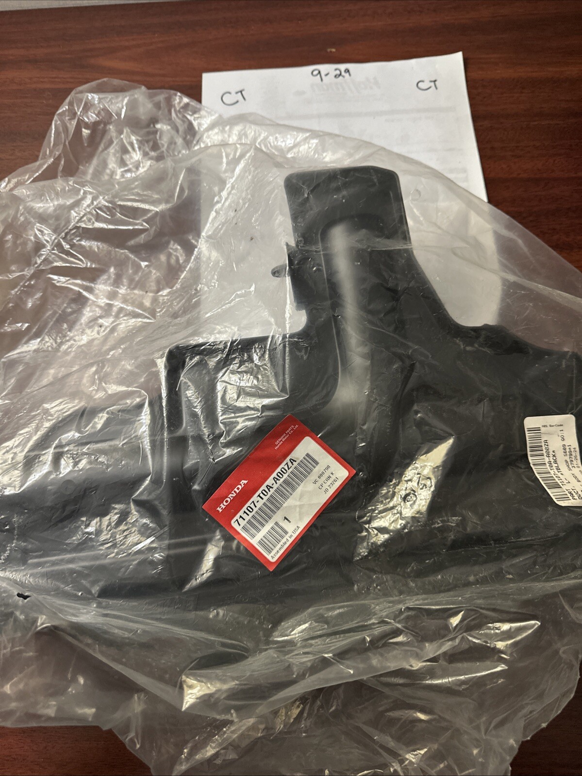 Genuine OEM Honda 71107-T0A-A00ZA Driver LH Side Duct 2012-2014 CR-V