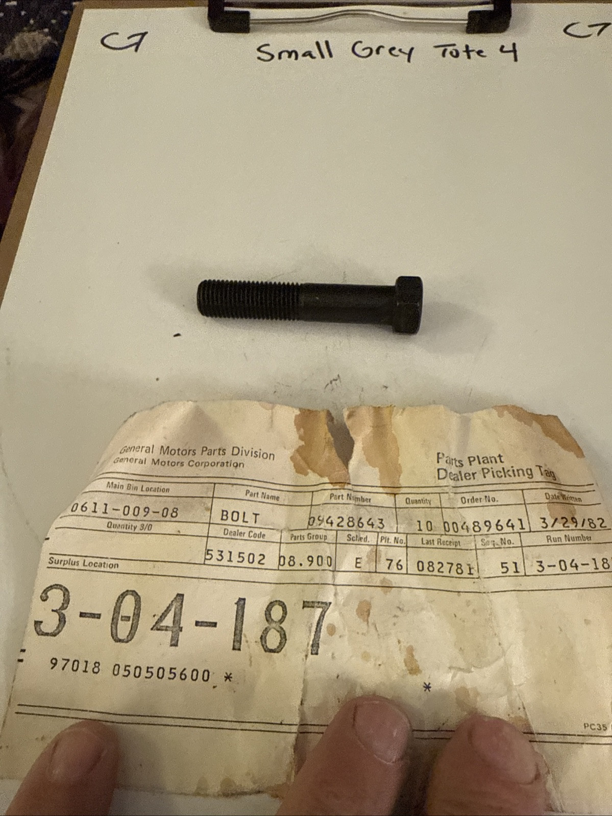 Gm Bolt 9428643 - Image 3