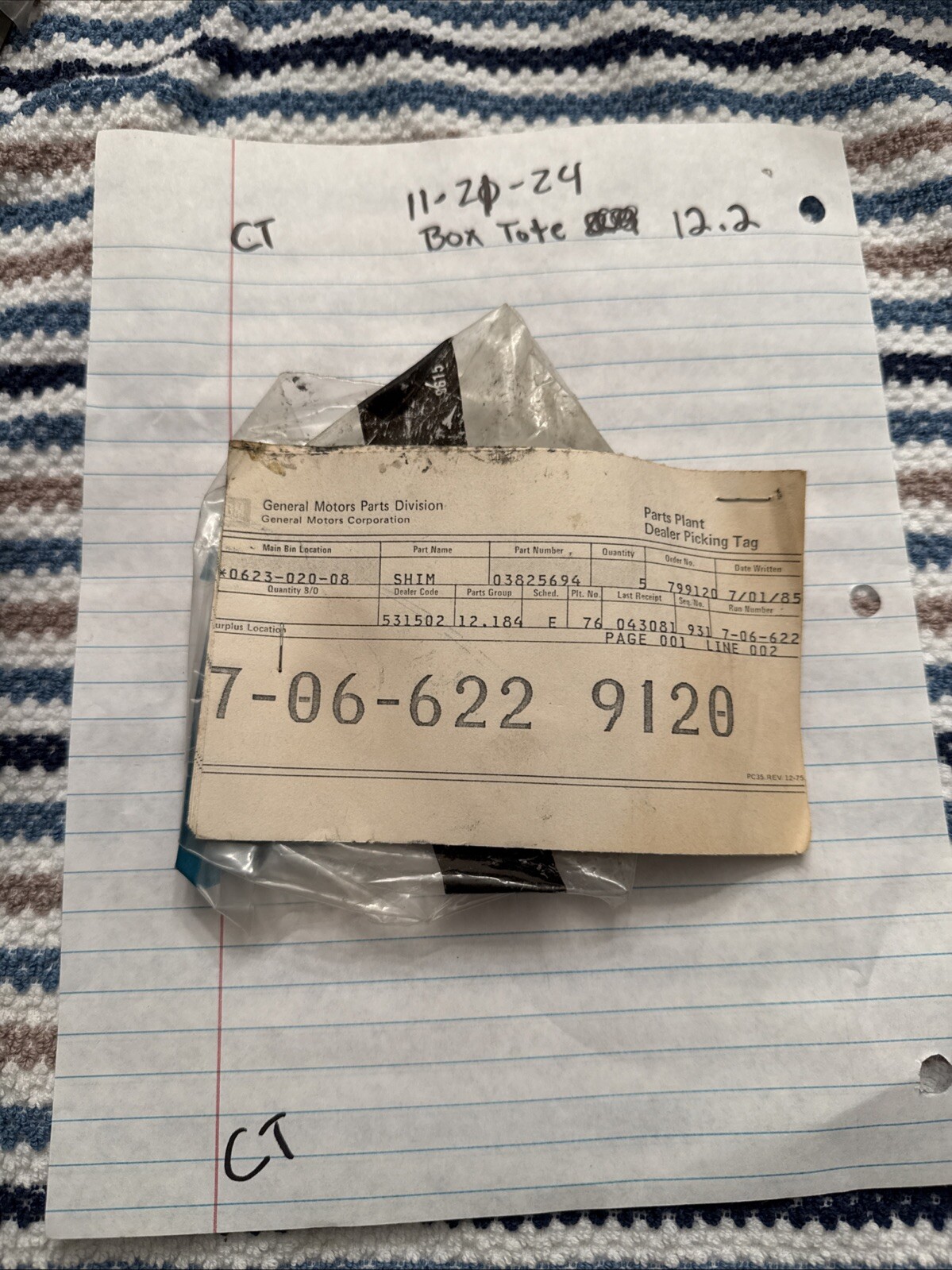 Gm Genuine Own Shim 3825694 03825694 - Image 5